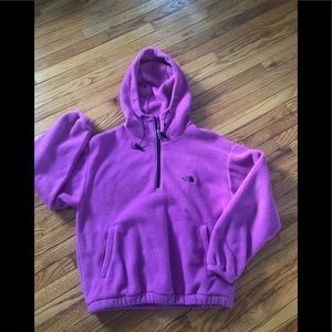 The North Face Pink Fleece Jacket With Hood